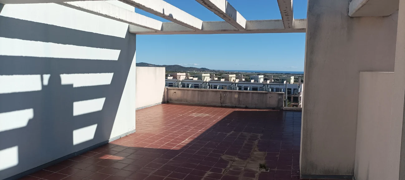 Terraza antes de la transformación